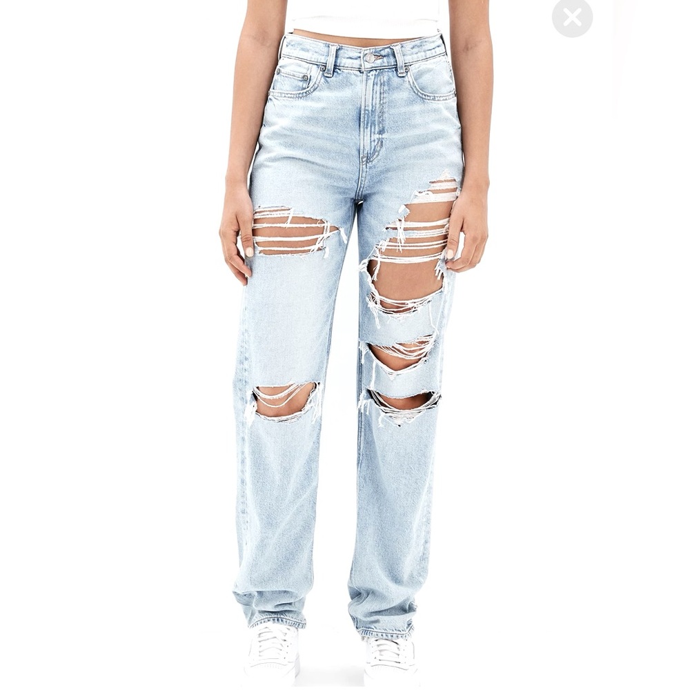 American eagle outfitters highest rise baggy straight 6reg jeans